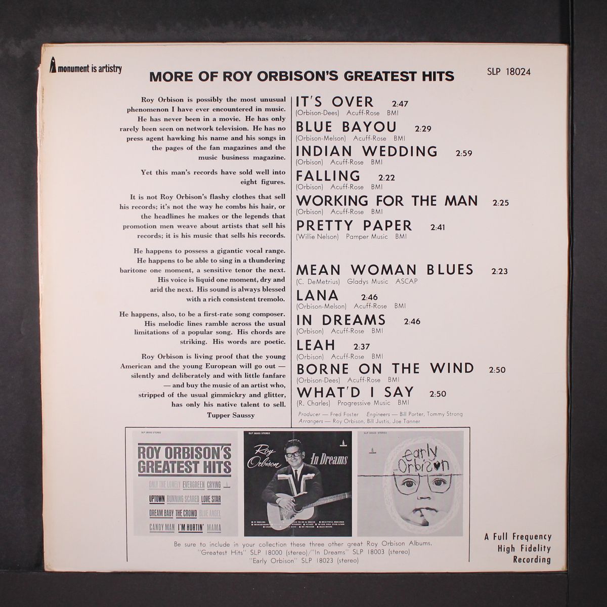 more of roy orbison's greatest hits by ROY ORBISON