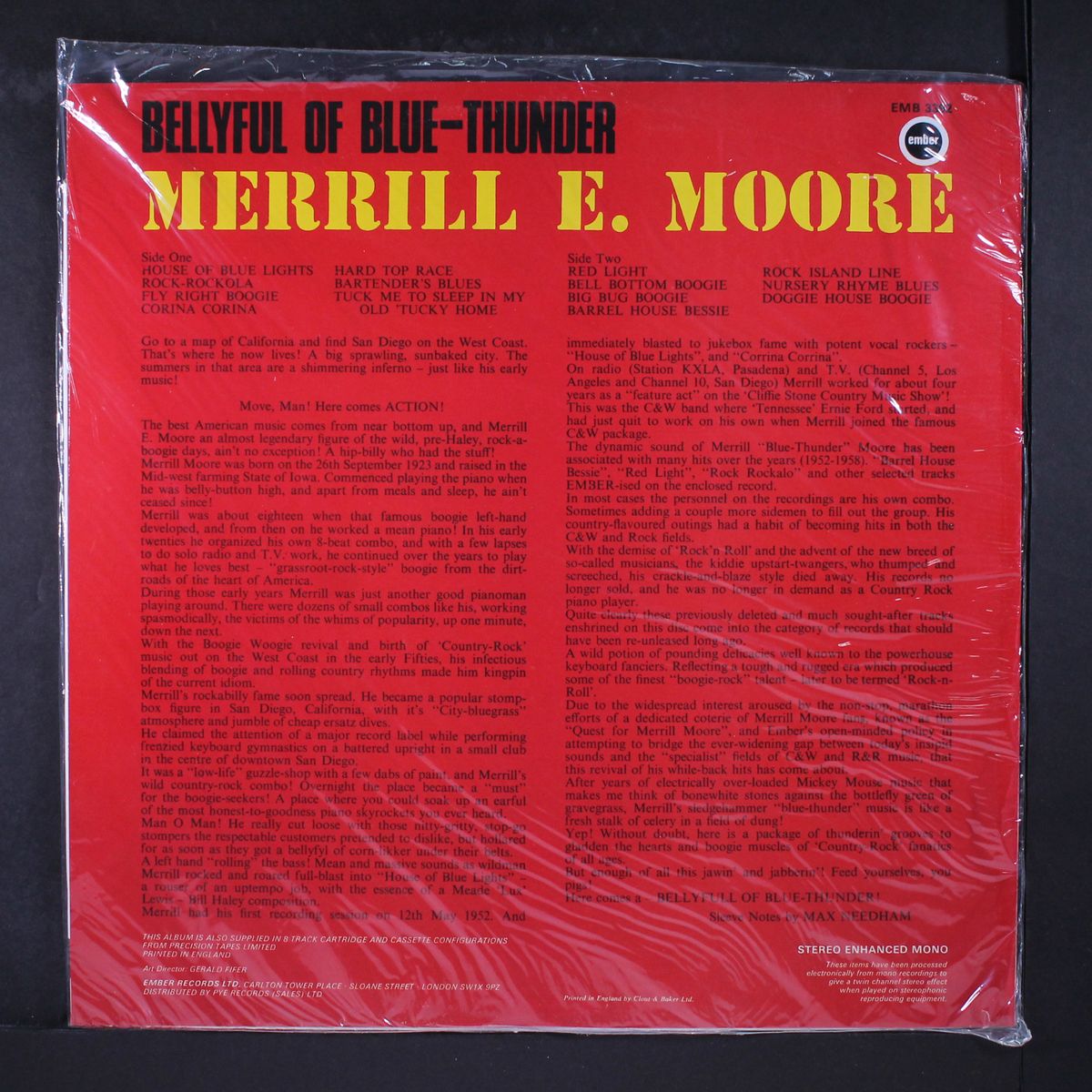 bellyful of blue-thunder by MERRILL E. MOORE