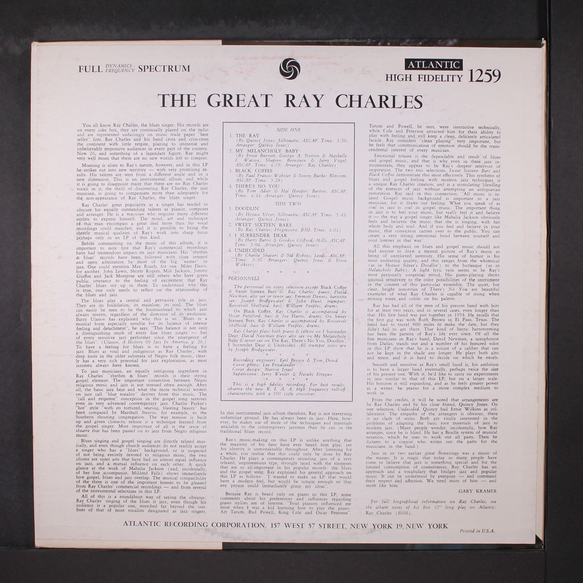the great by RAY CHARLES