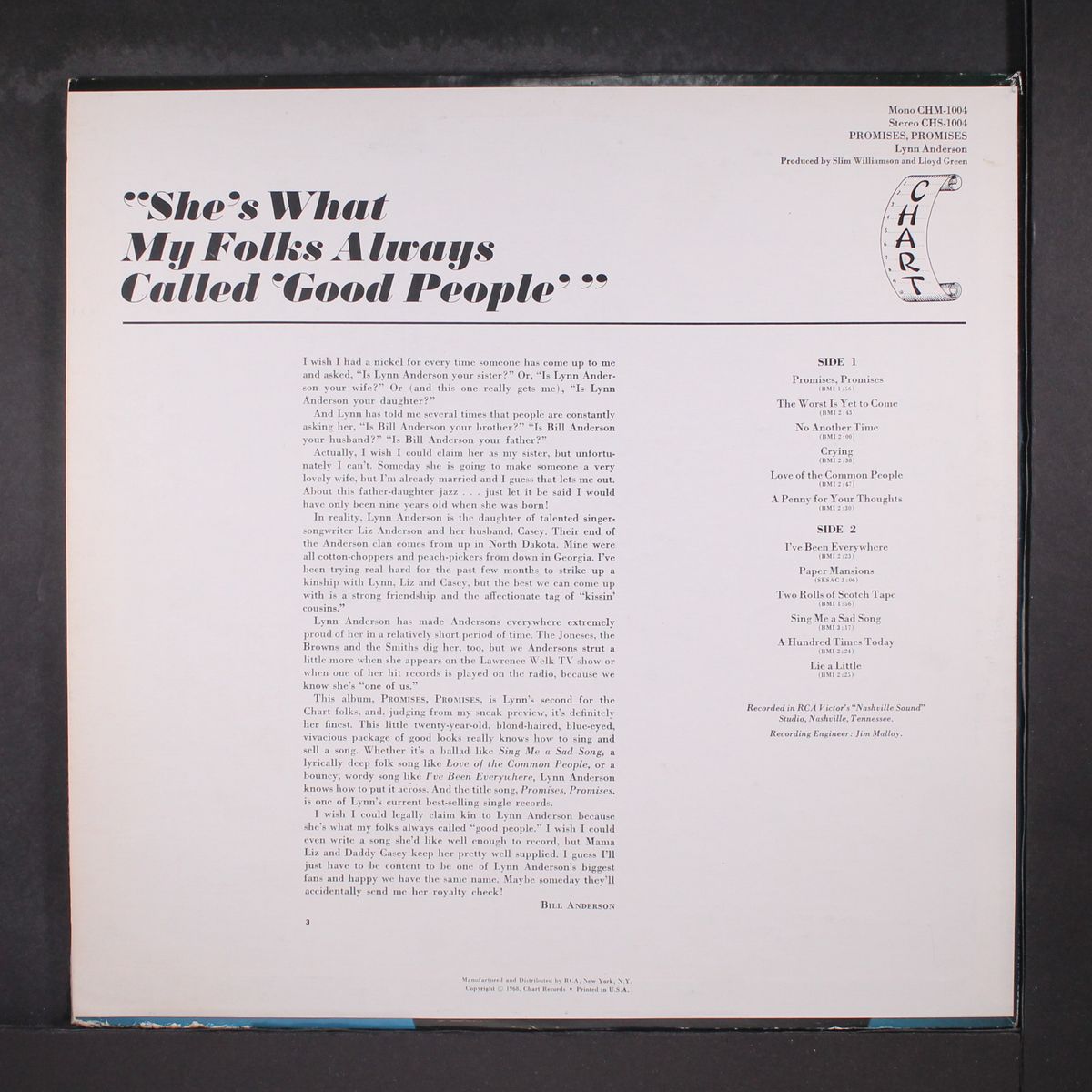 promises, promises by LYNN ANDERSON
