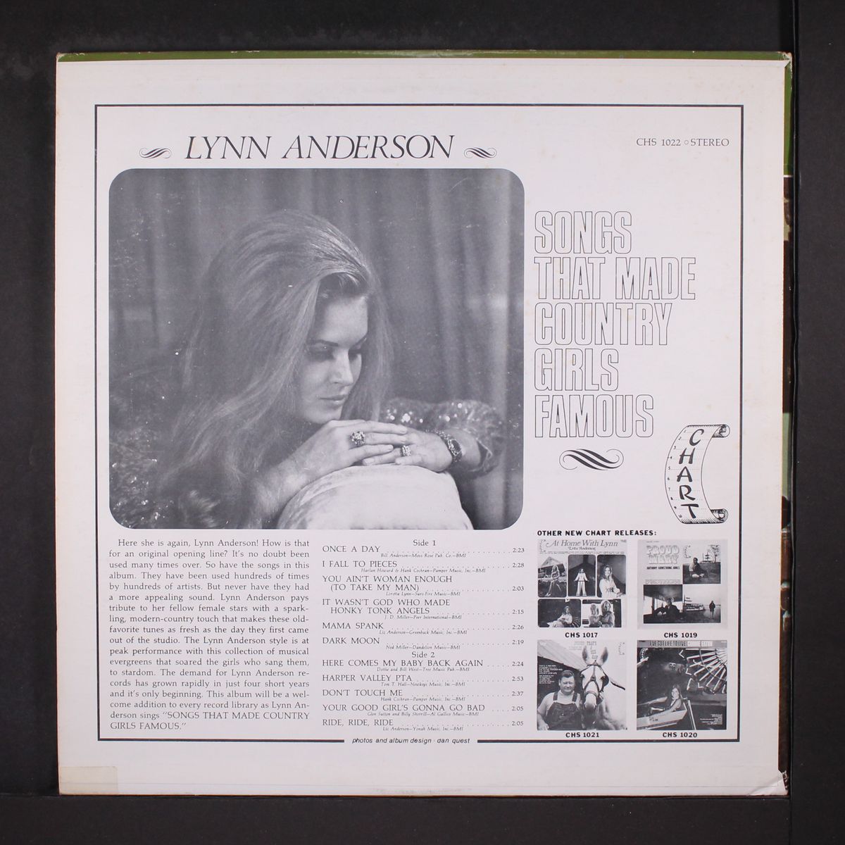 songs that made country girls famous by LYNN ANDERSON