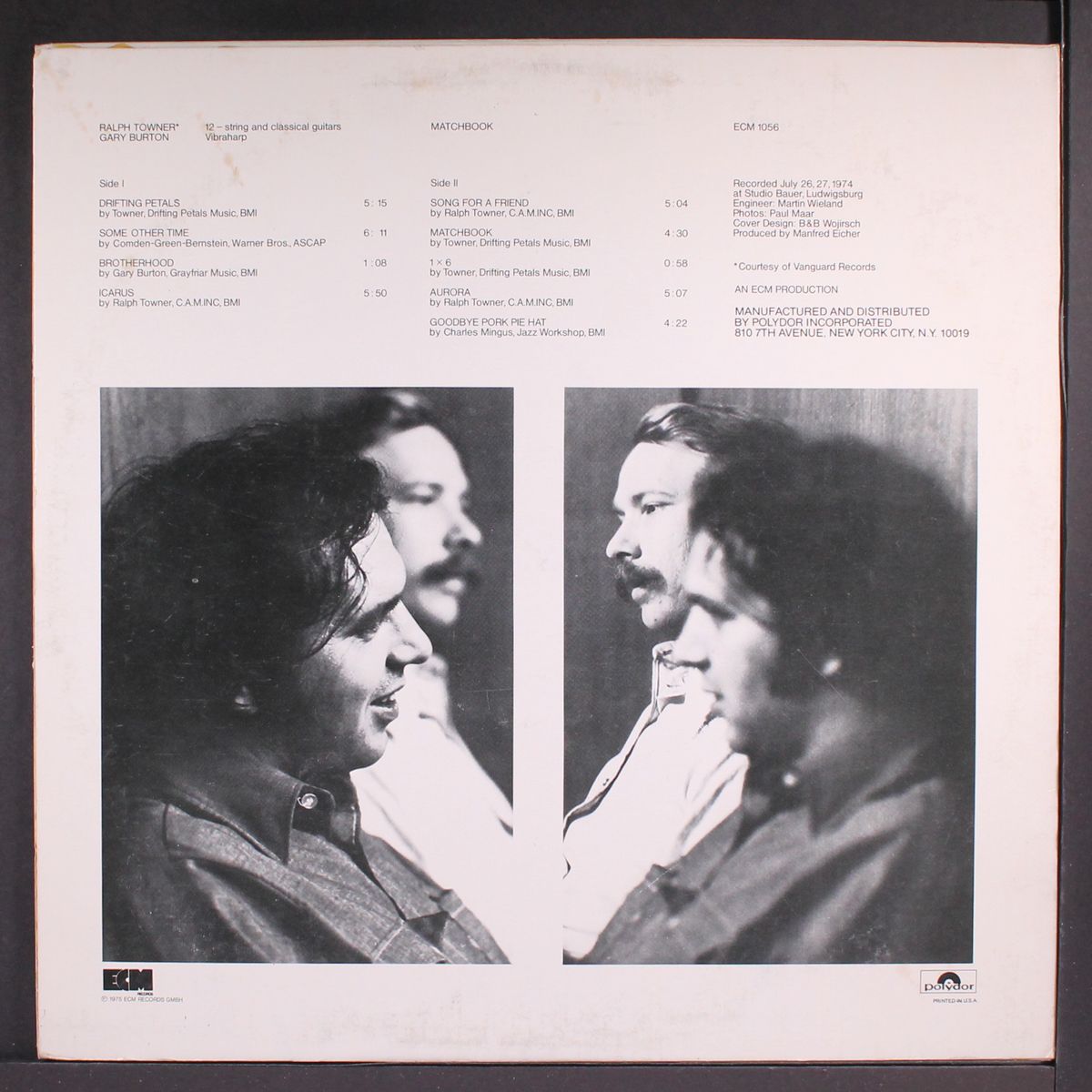 matchbook by RALPH TOWNER & GARY BURTON
