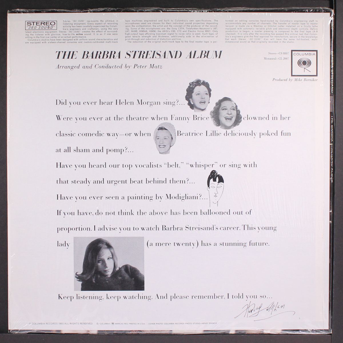 the barbra streisand album by BARBRA STREISAND