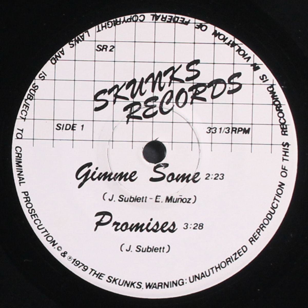 special 2-record set 6 songs by SKUNKS