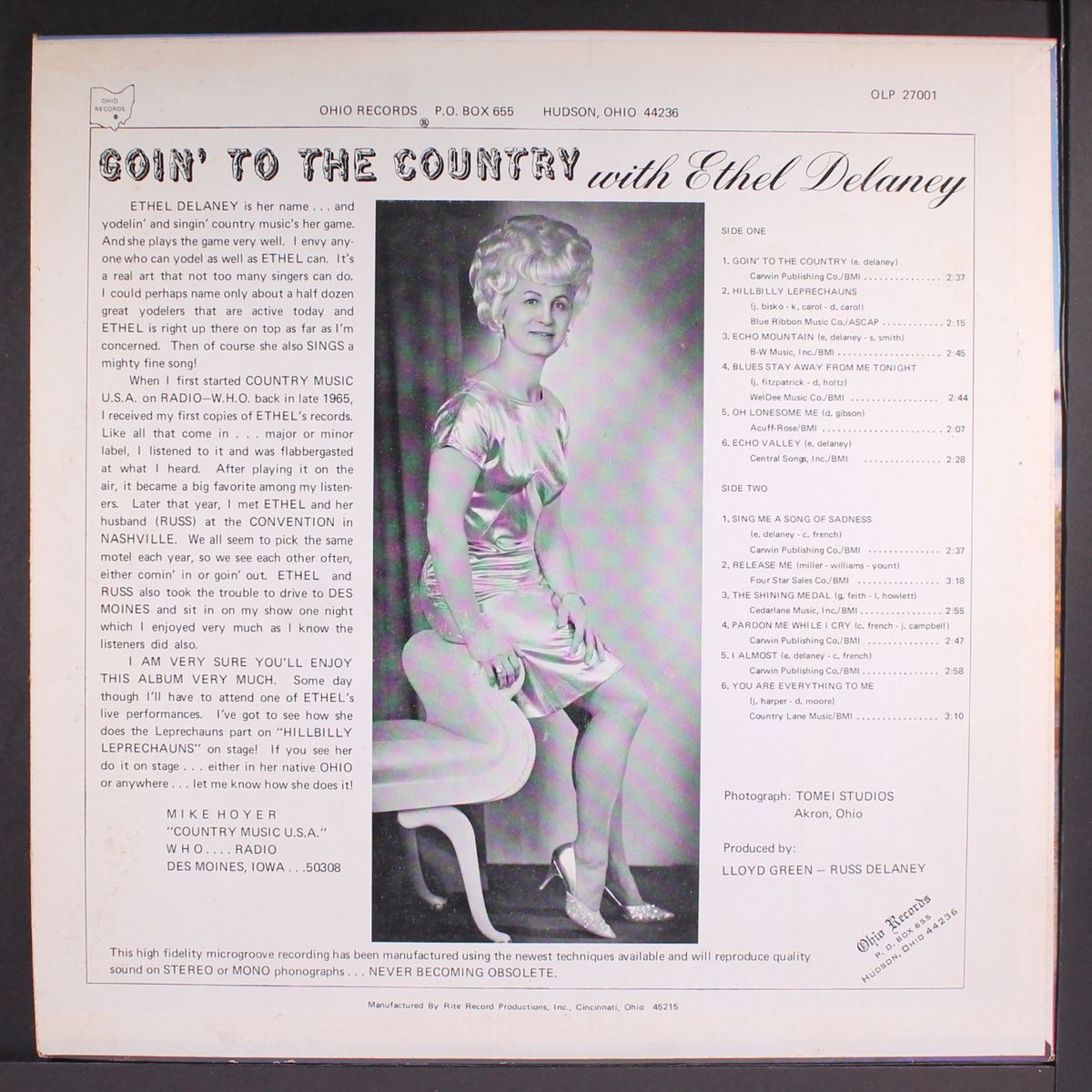 goin' to the country by ETHEL DELANEY