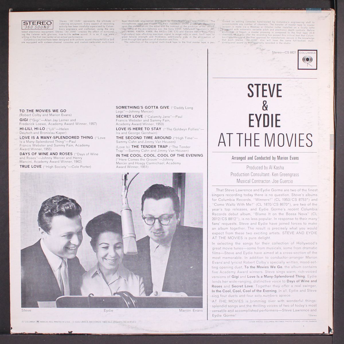 at the movies by STEVE LAWRENCE & EYDIE GORME