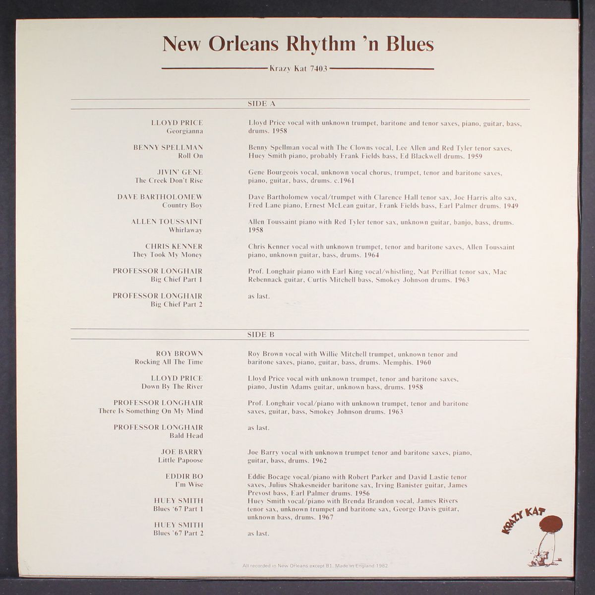 new orleans rhythm 'n blues, 1949-67 by VARIOUS