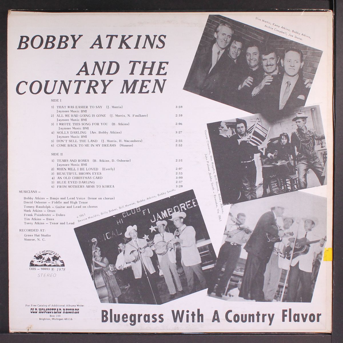 bluegrass with a country flavor by BOBBY ATKINS & COUNTRYMEN