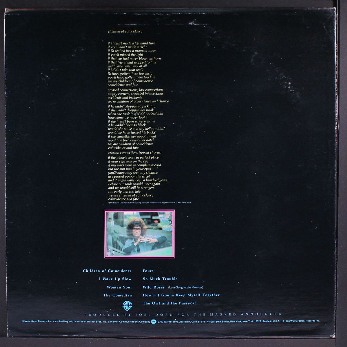 we're children of coincidence and harpo marx by DORY PREVIN