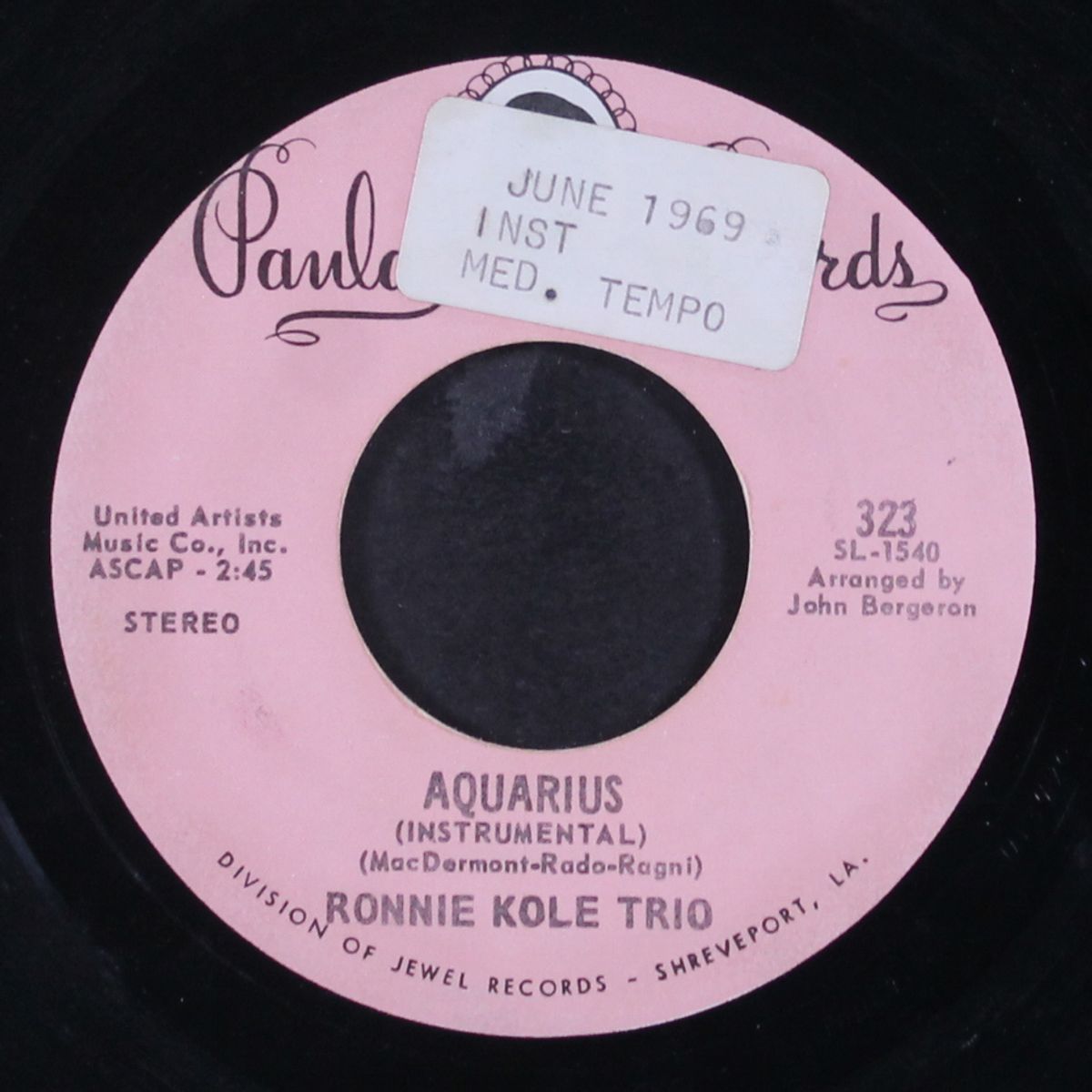 happy is love / aquarius by RONNIE KOLE