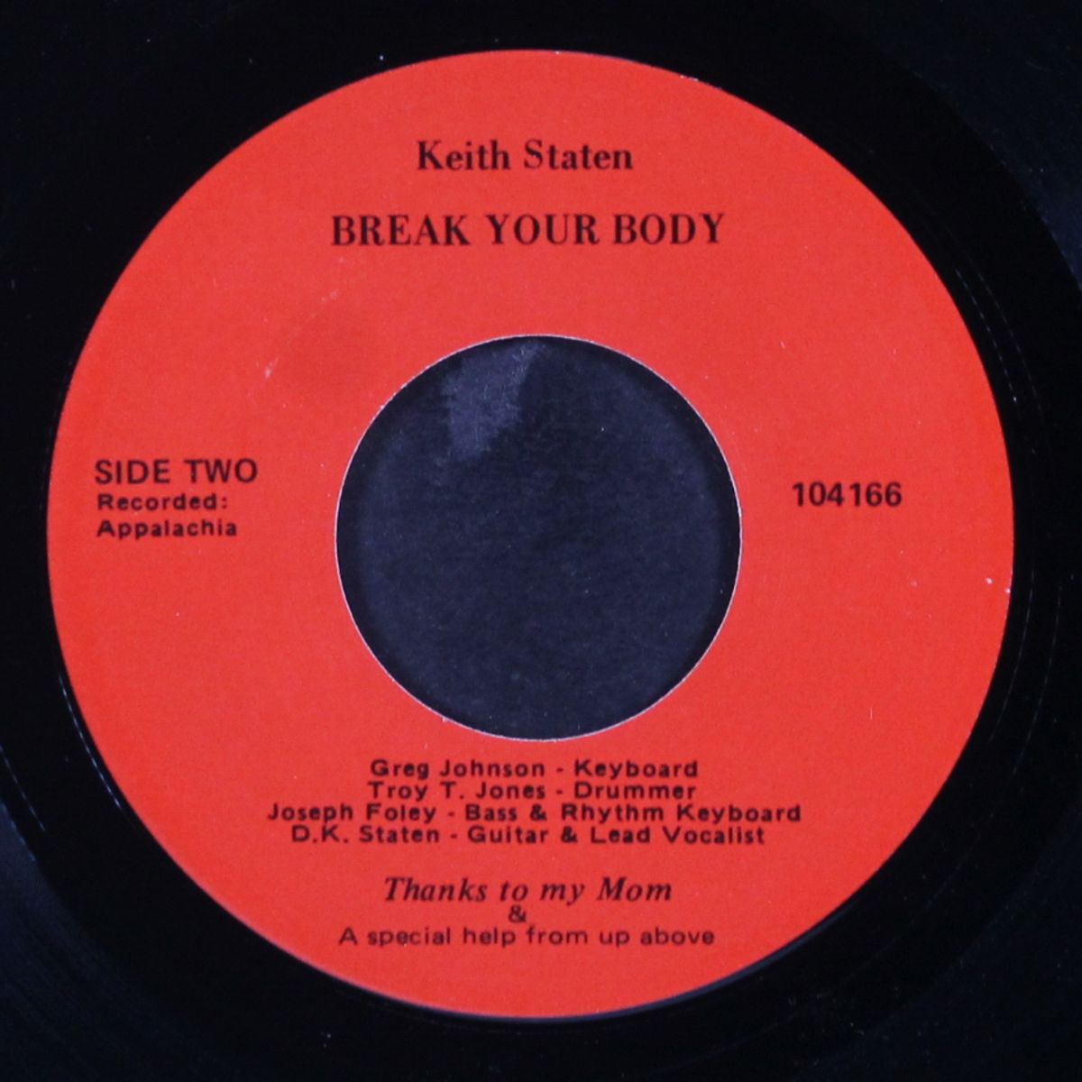 don't tell me that / break your body by KEITH STATEN