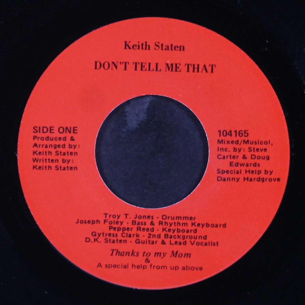 don't tell me that / break your body by KEITH STATEN