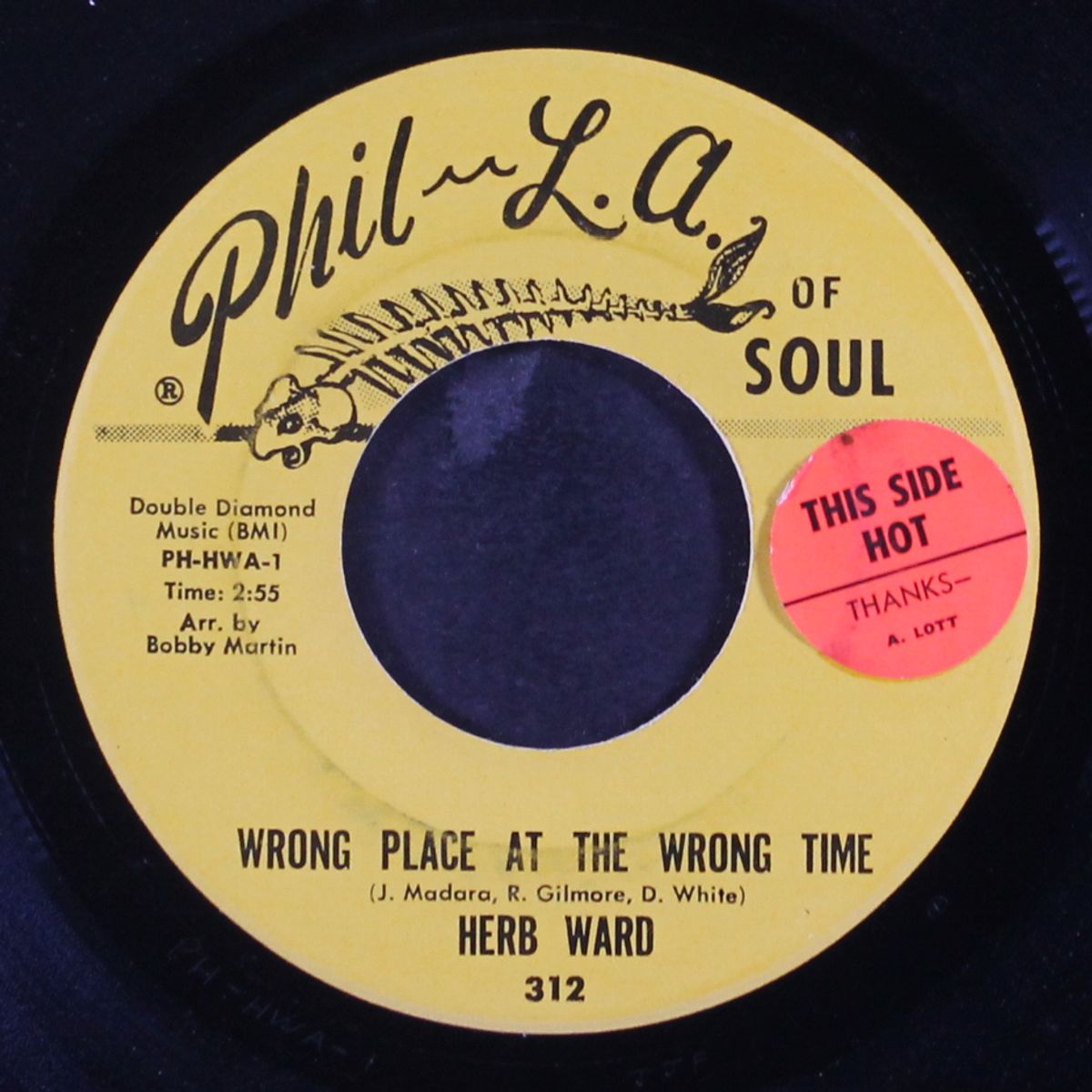 you can cry / wrong place at the wrong time by HERB WARD
