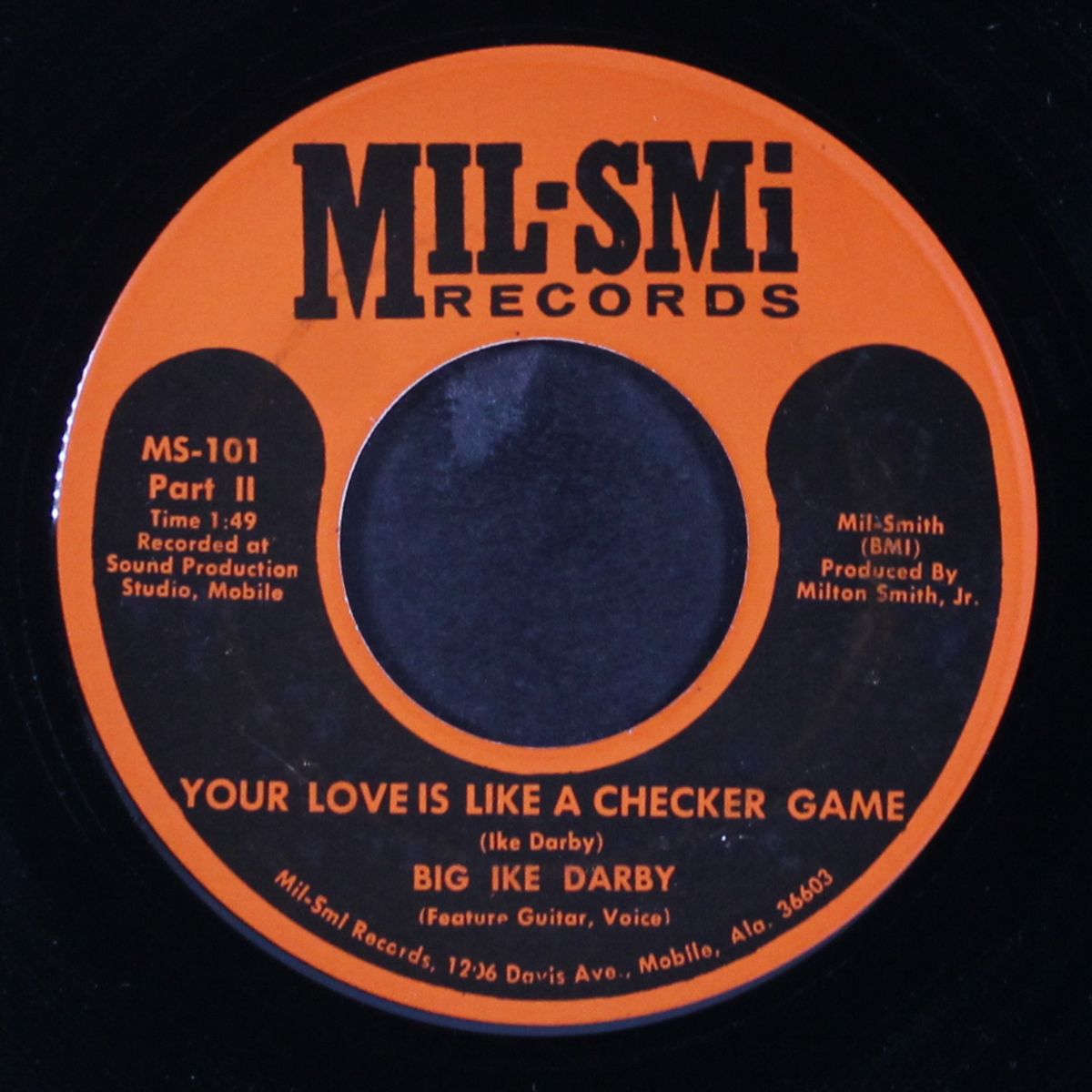 your love is like a checker game by BIG IKE DARBY