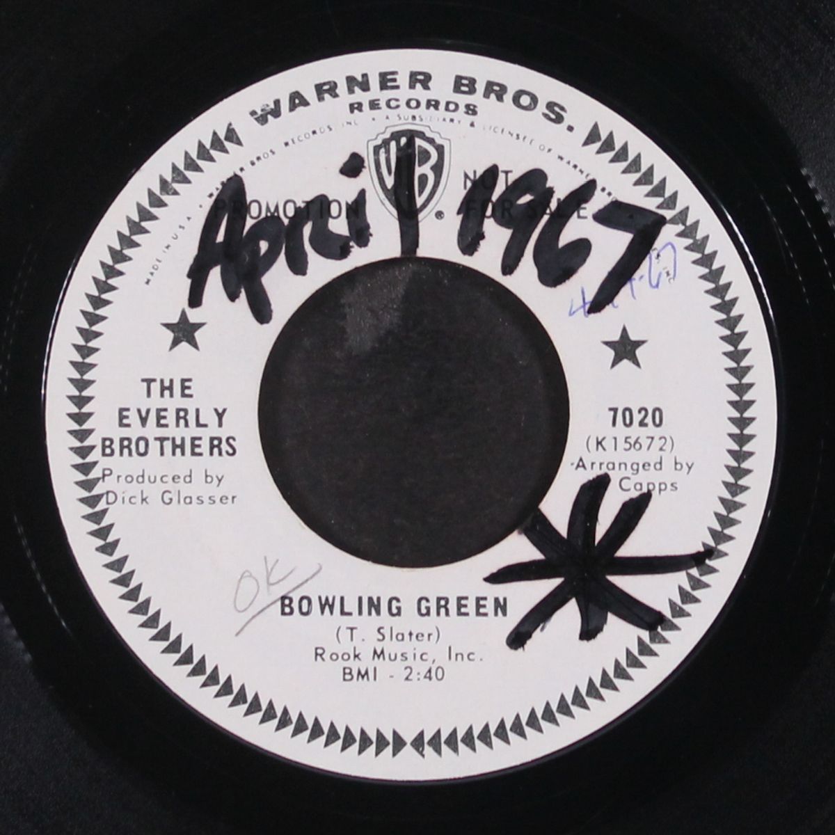 bowling green / i don't want to love you by EVERLY BROTHERS