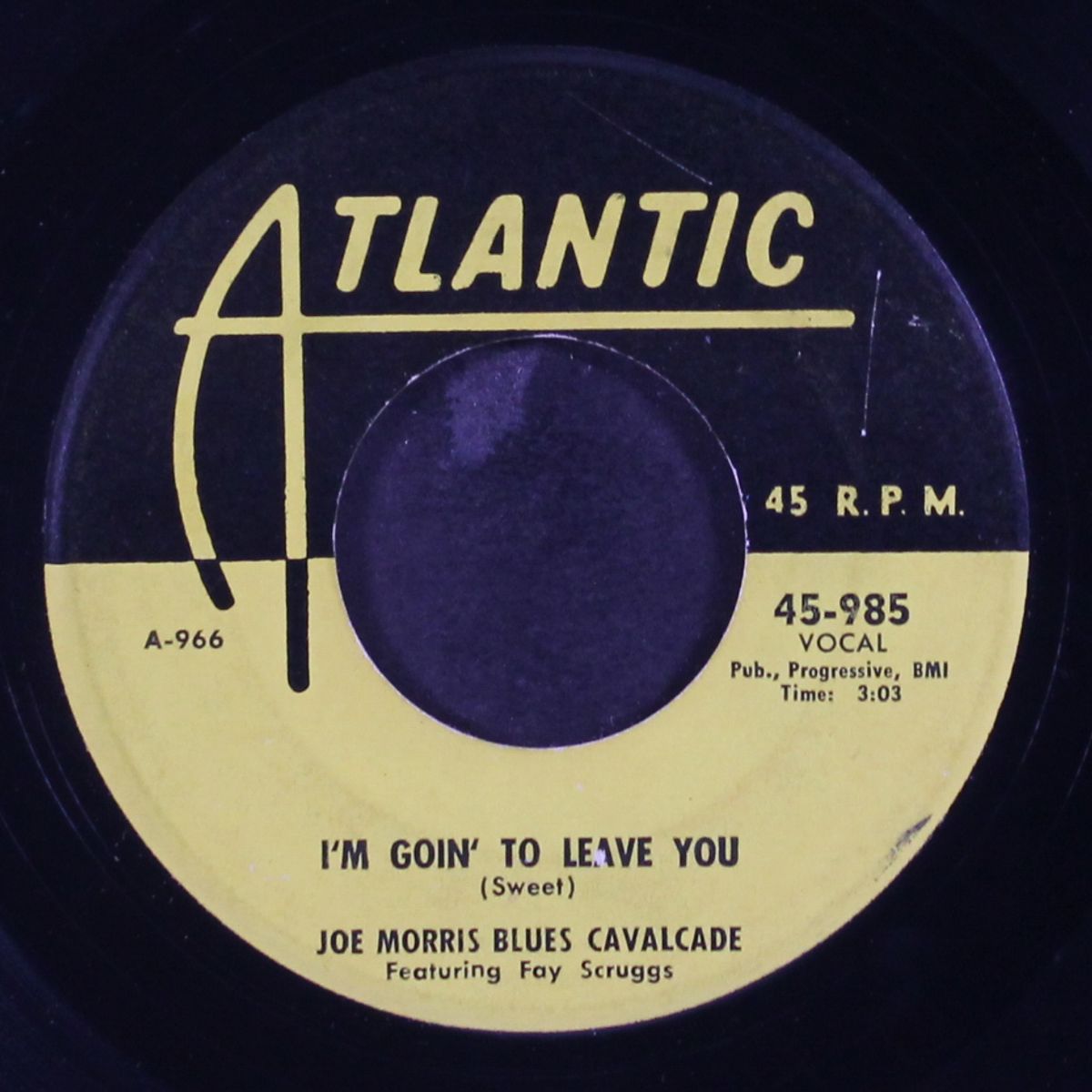 that's what makes my baby fat / i'm goin' to leave you by JOE MORRIS