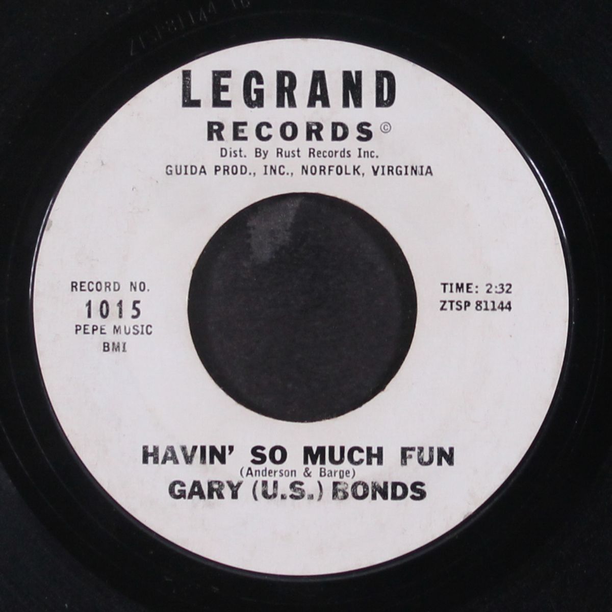 dear lady twist / havin' so much fun by GARY U.S. BONDS