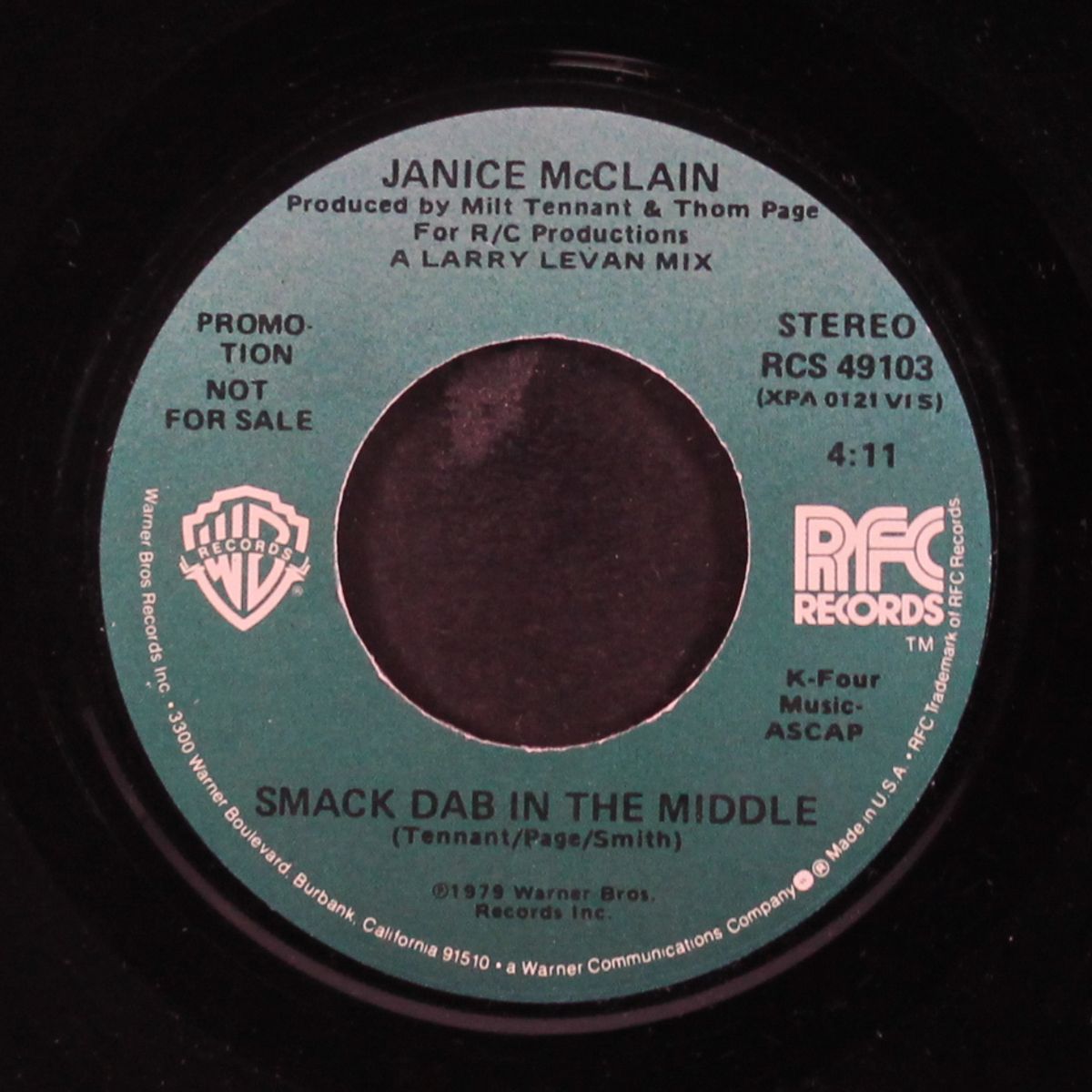 smack dab in the middle by JANICE MCCLAIN