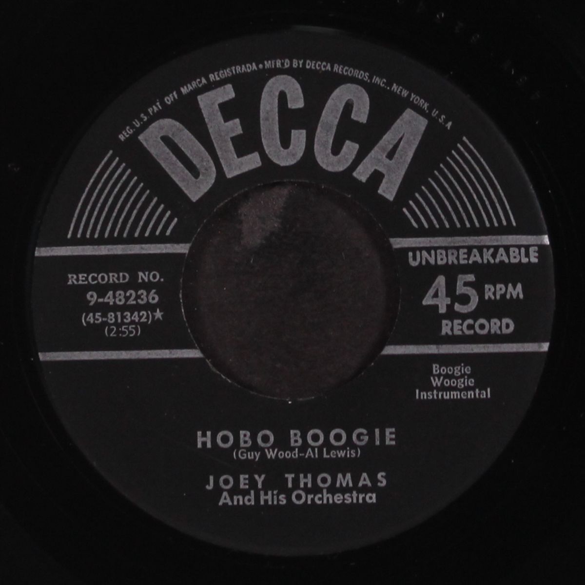 cherokee boogie / hobo boogie by JOEY THOMAS