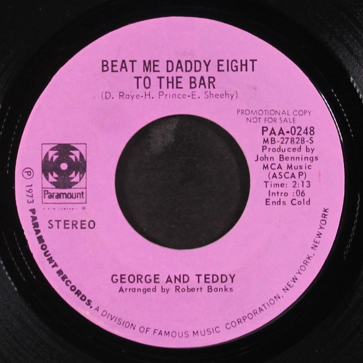 beat me daddy eight to the bar by GEORGE & TEDDY