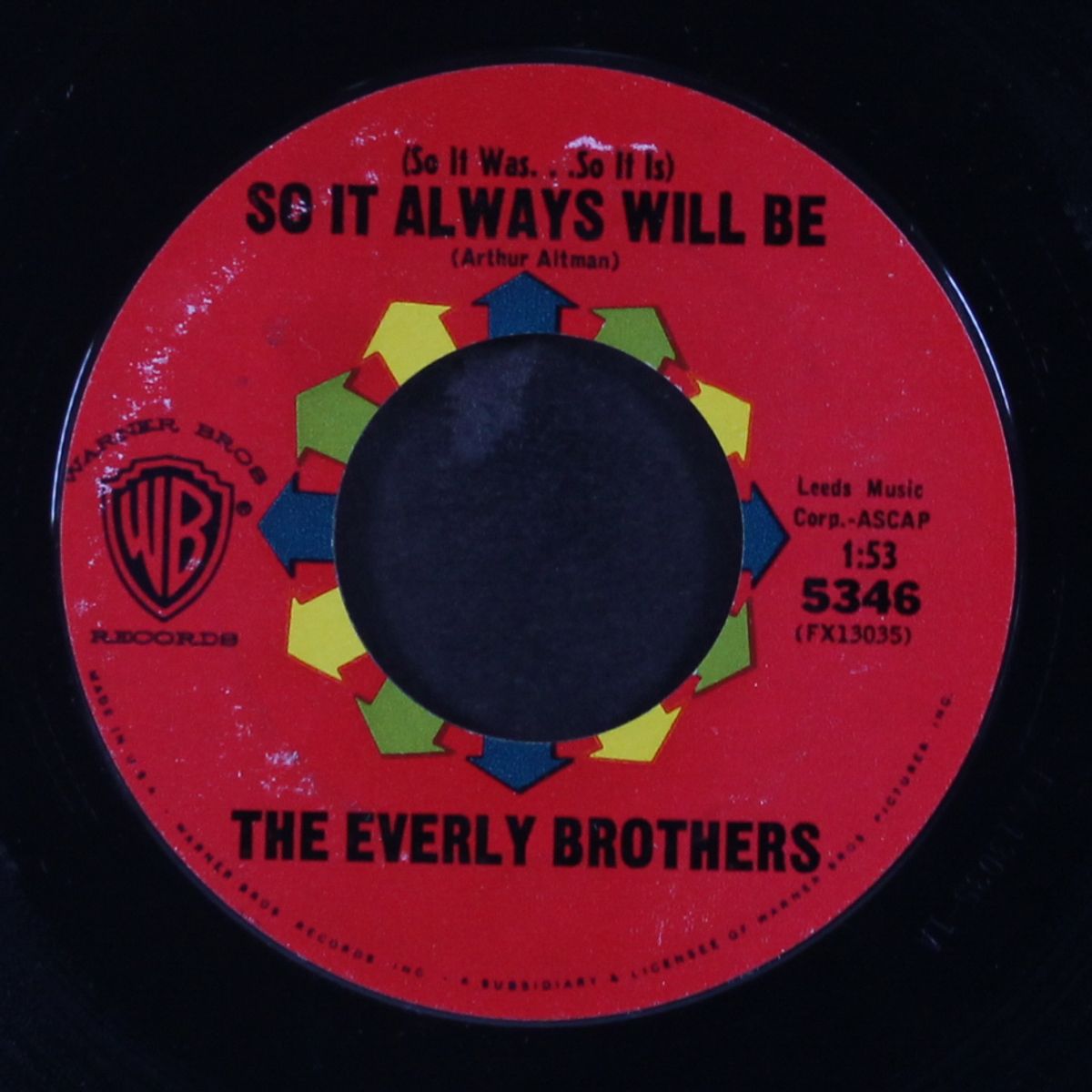 so it always will be / nancy's minuet by EVERLY BROTHERS