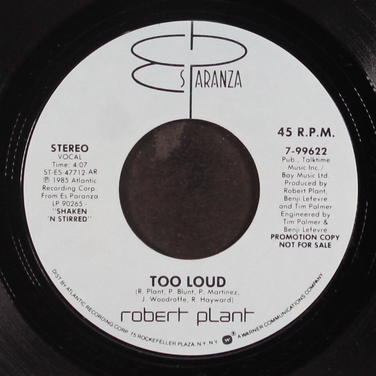 too loud / same by ROBERT PLANT