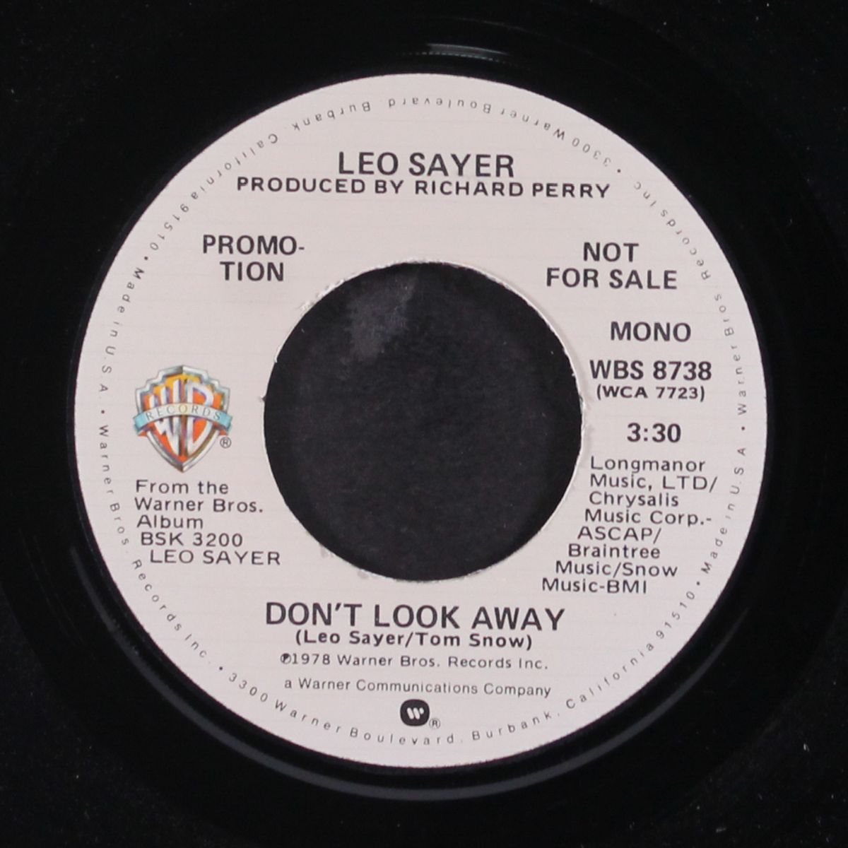 don't look away / same by LEO SAYER