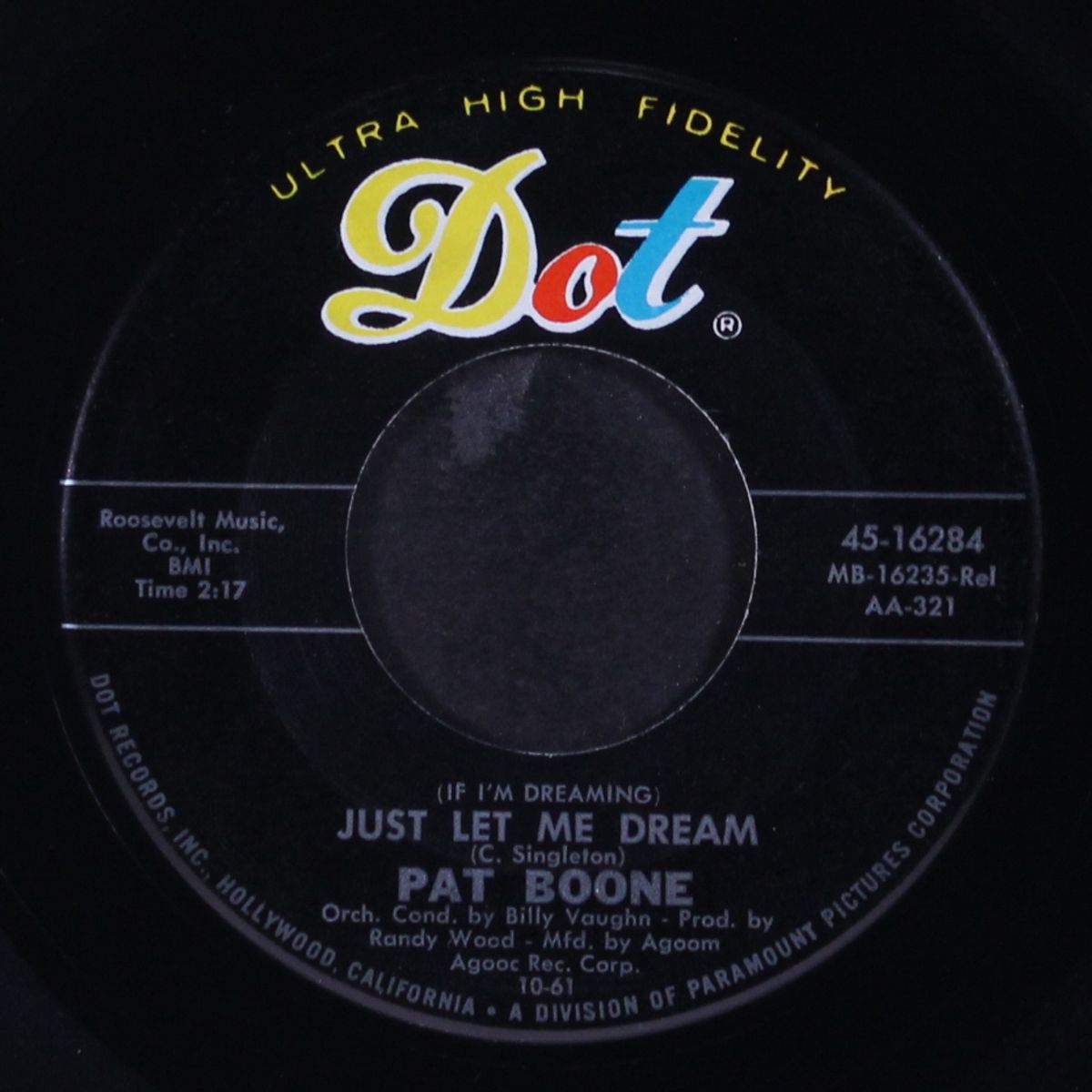 johnny will / just let me dream by PAT BOONE