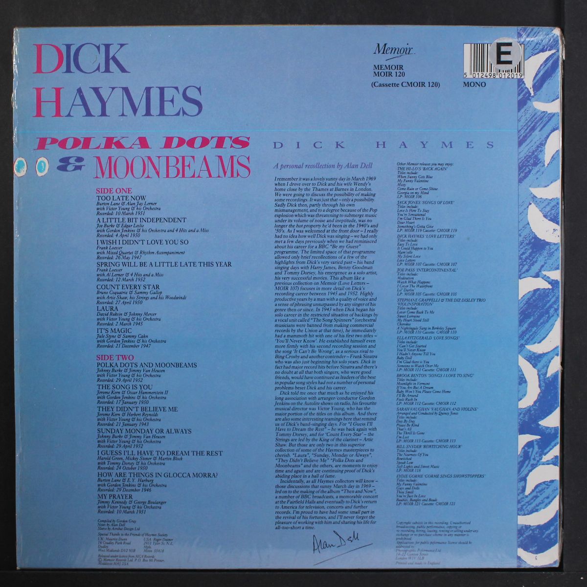 polka dots & moonbeams by DICK HAYMES