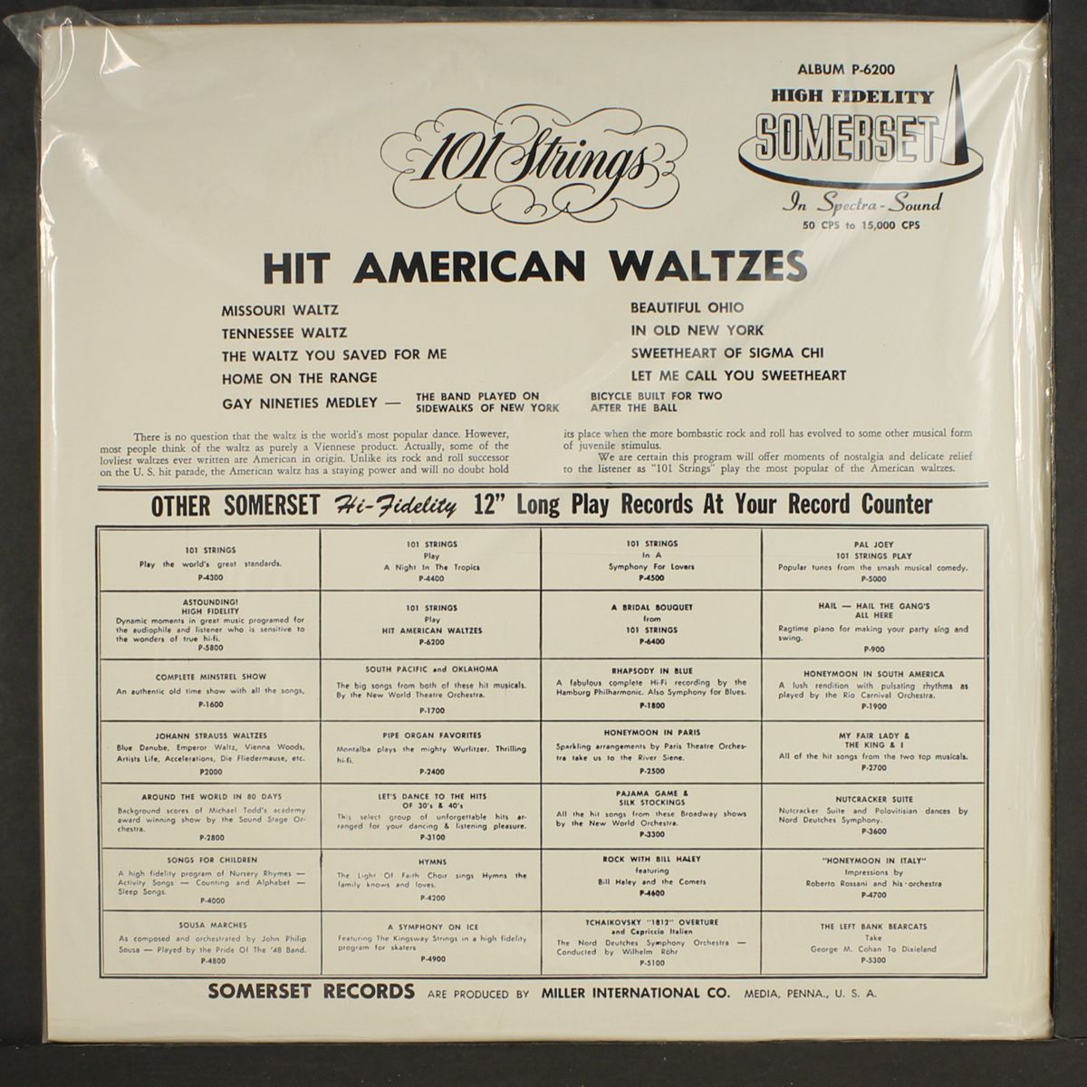 play hit american waltzes by 101 STRINGS
