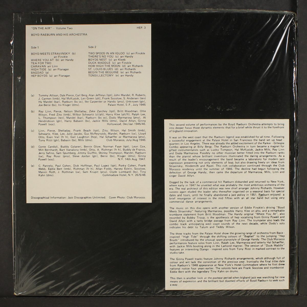 on the air, vol. 2 by BOYD RAEBURN