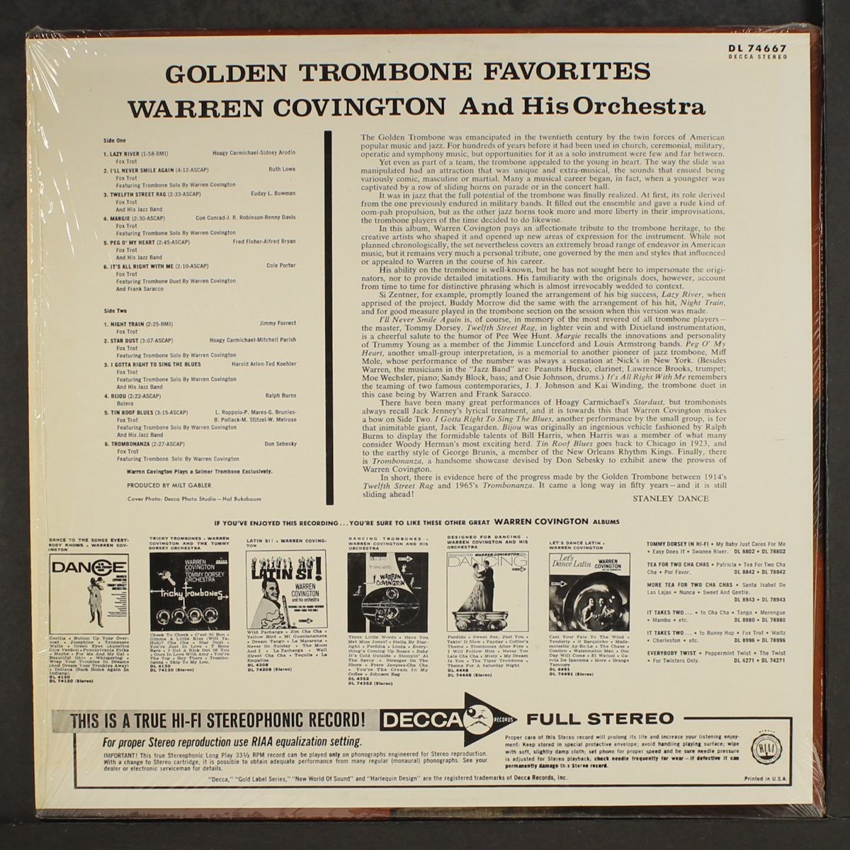 golden trombone favorites by WARREN COVINGTON