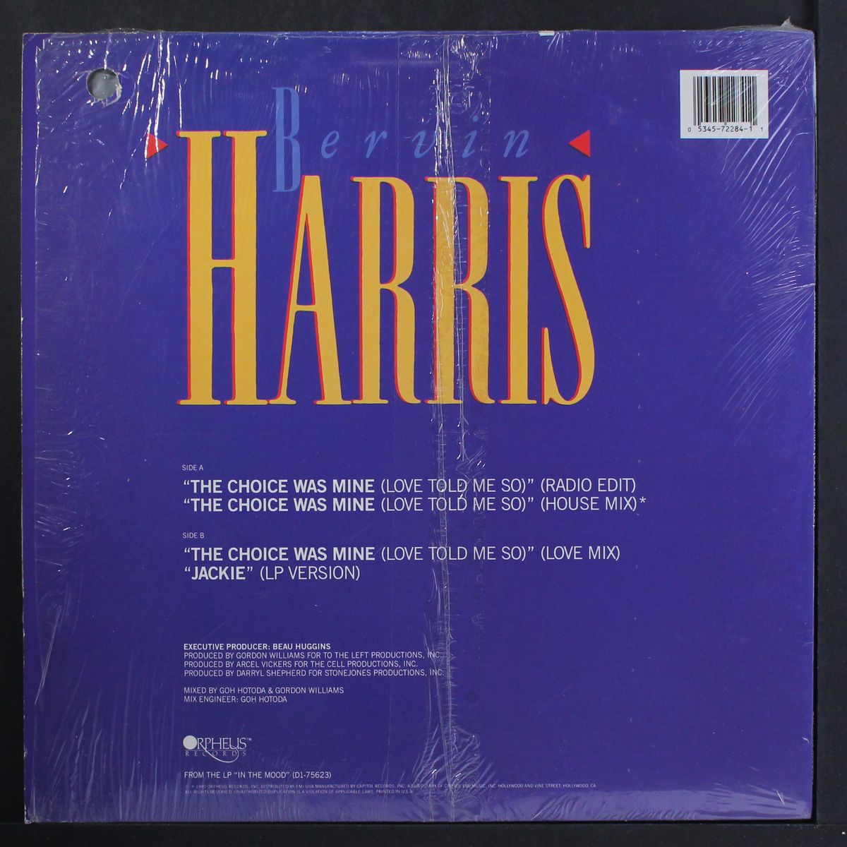 the choice was mine (love told me so) by BERVIN HARRIS