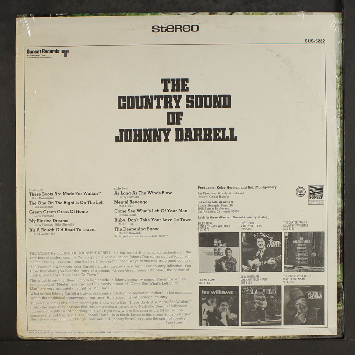 the country sound of by JOHNNY DARRELL