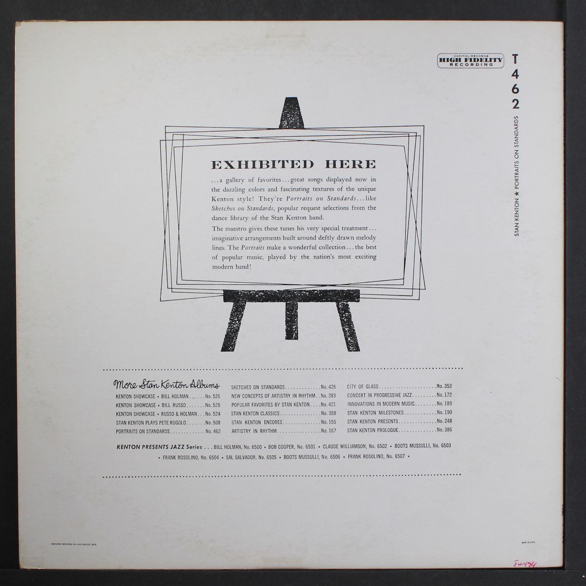 portraits on standards by STAN KENTON