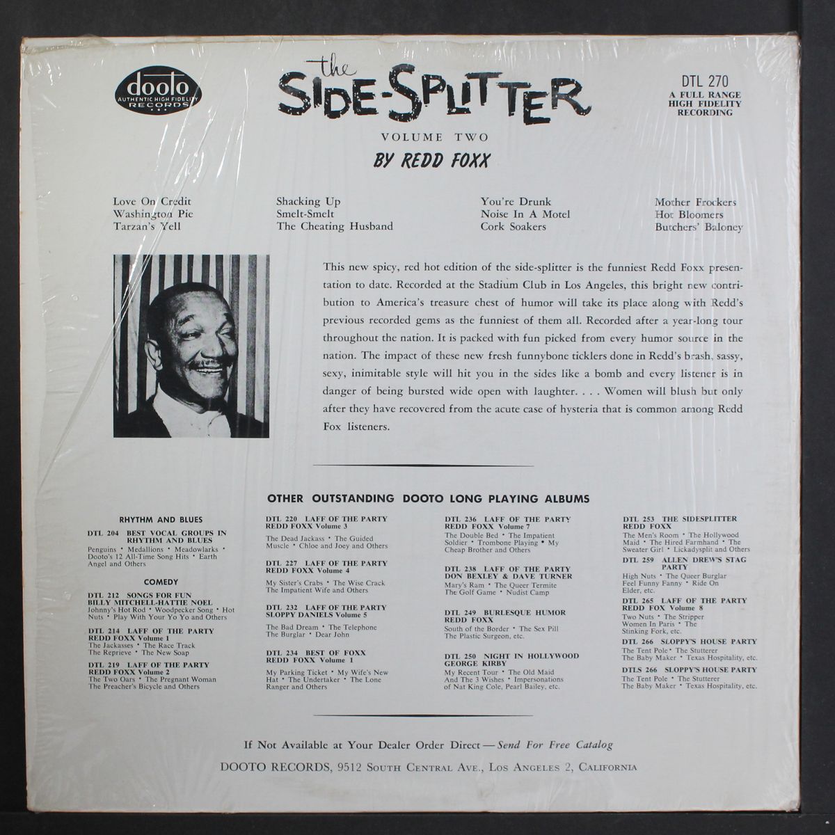the sidesplitter, vol. 2 by REDD FOXX