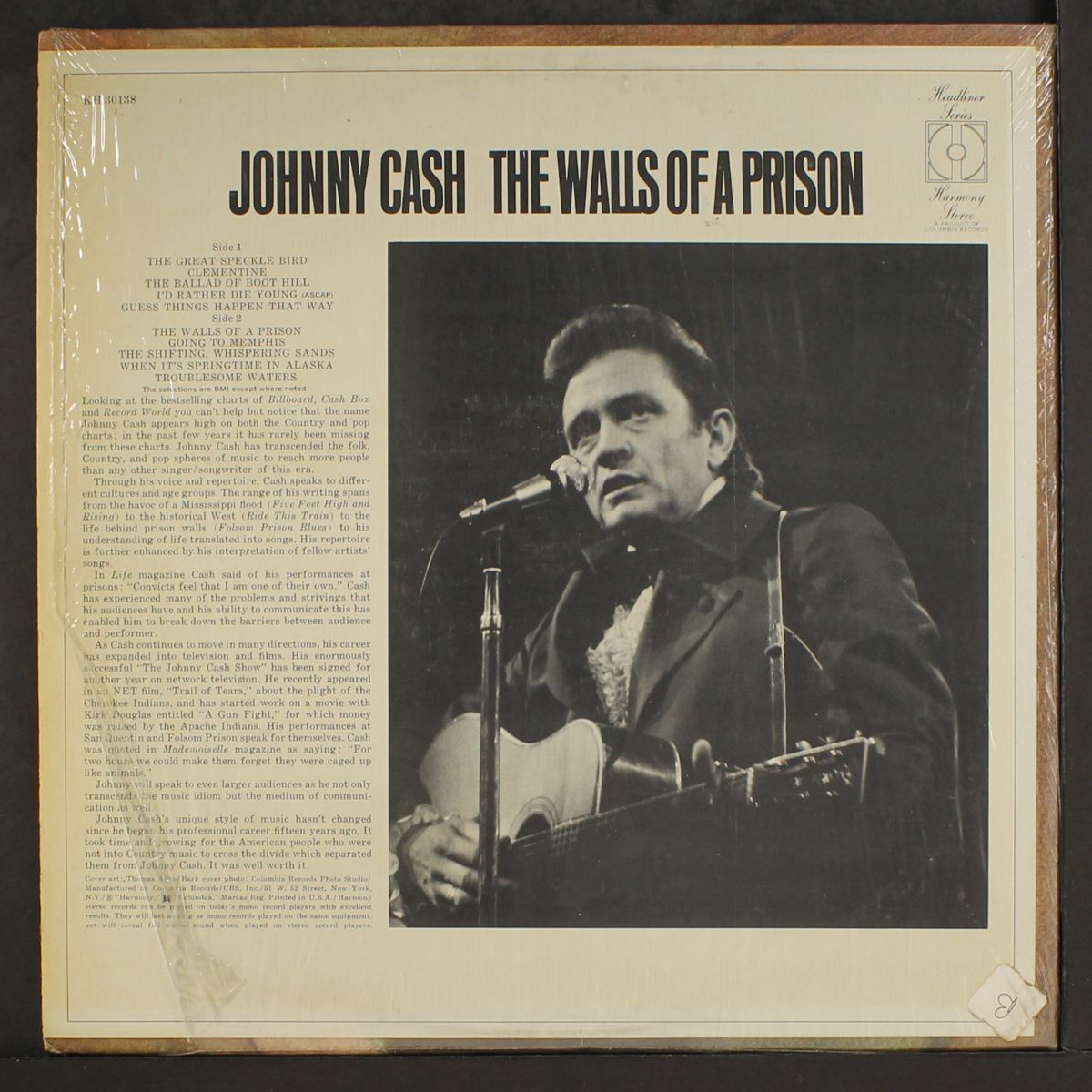 the walls of a prison by JOHNNY CASH