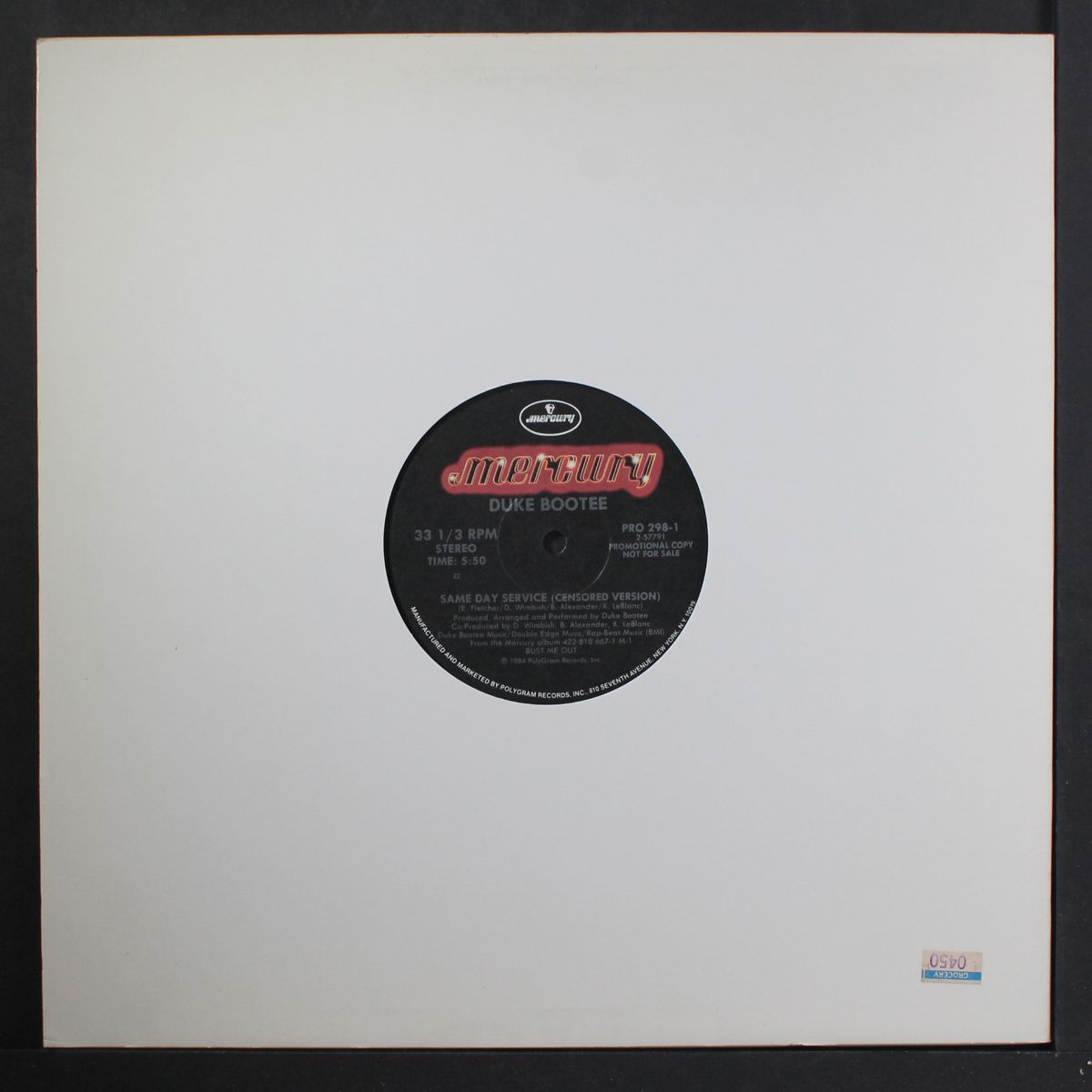 same day service / same by DUKE BOOTEE