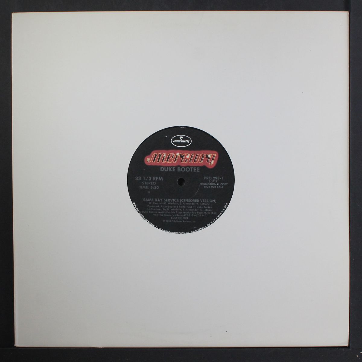same day service / same by DUKE BOOTEE