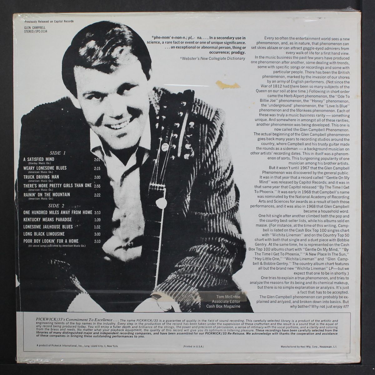 a satisfied mind by GLEN CAMPBELL