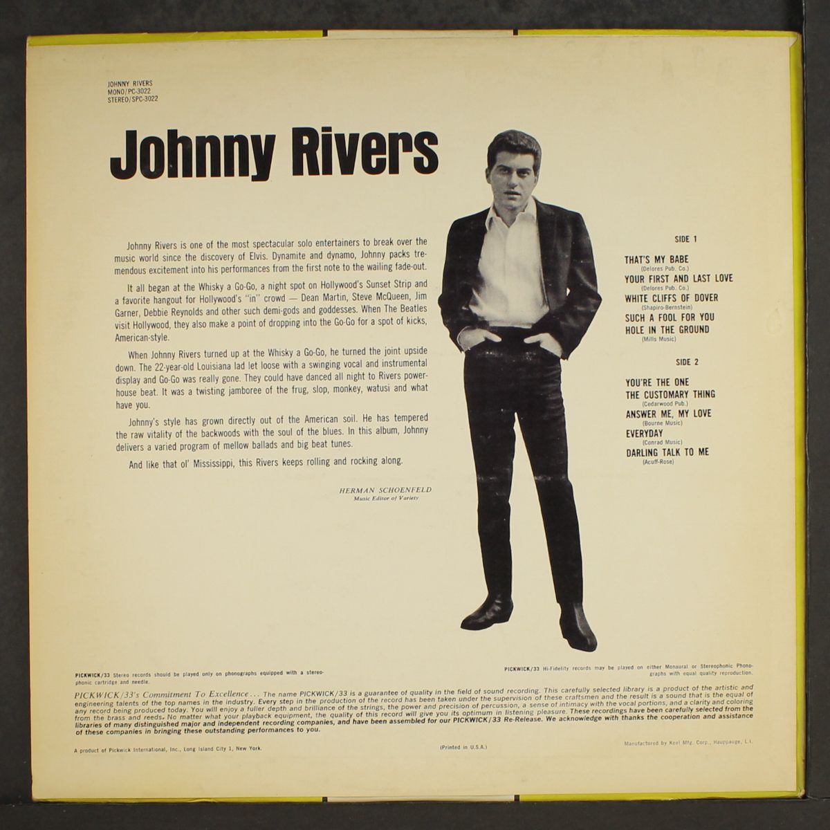 johnny rivers by JOHNNY RIVERS