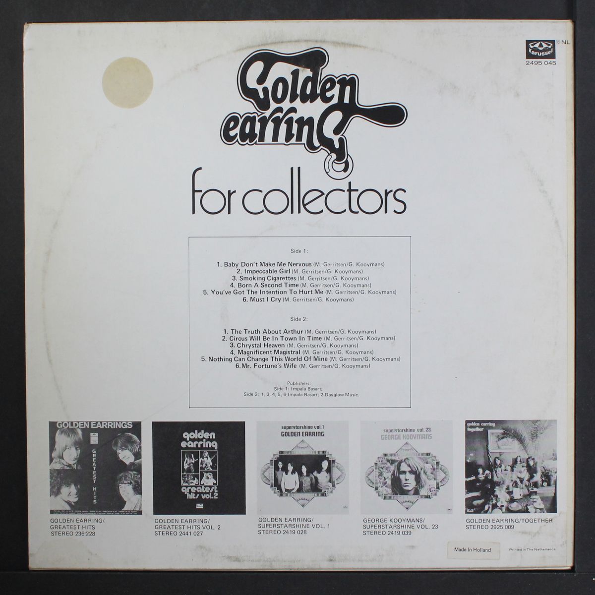 for collectors by GOLDEN EARRING