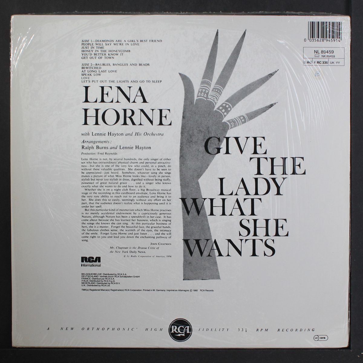 give the lady what she wants by LENA HORNE