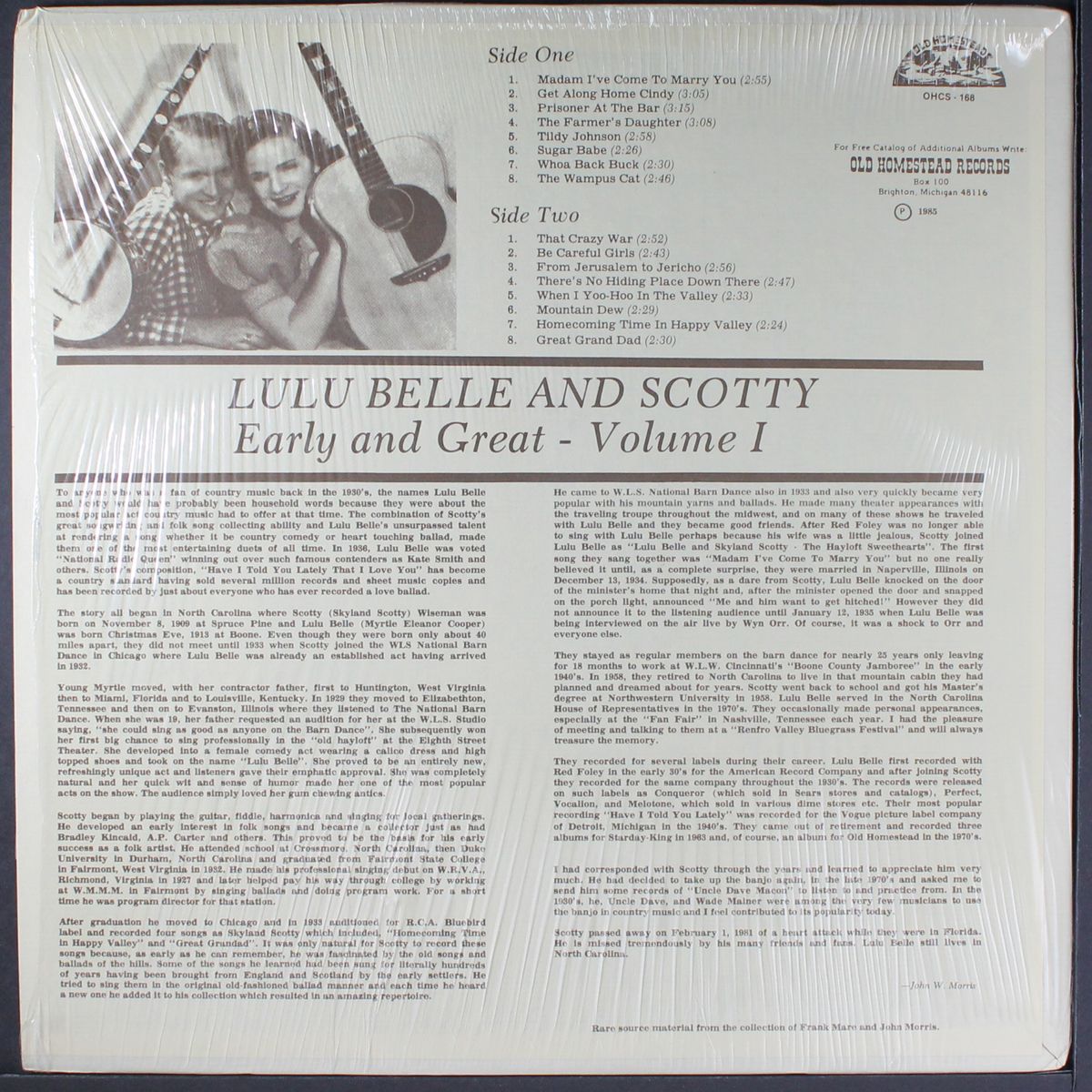 early and great, vol. 1 by LULU BELLE & SCOTTY
