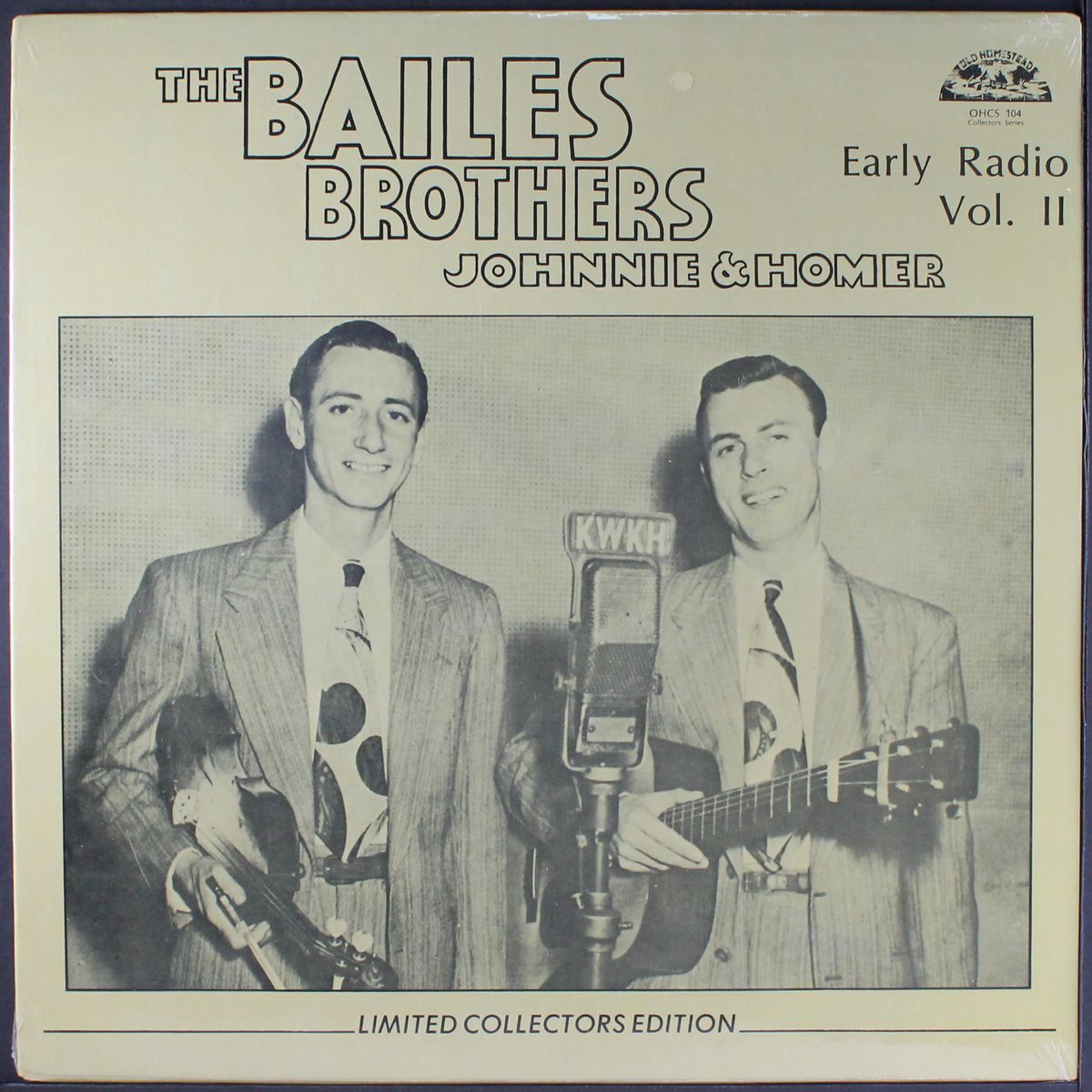 early radio, vol. 2 by BAILES BROTHERS