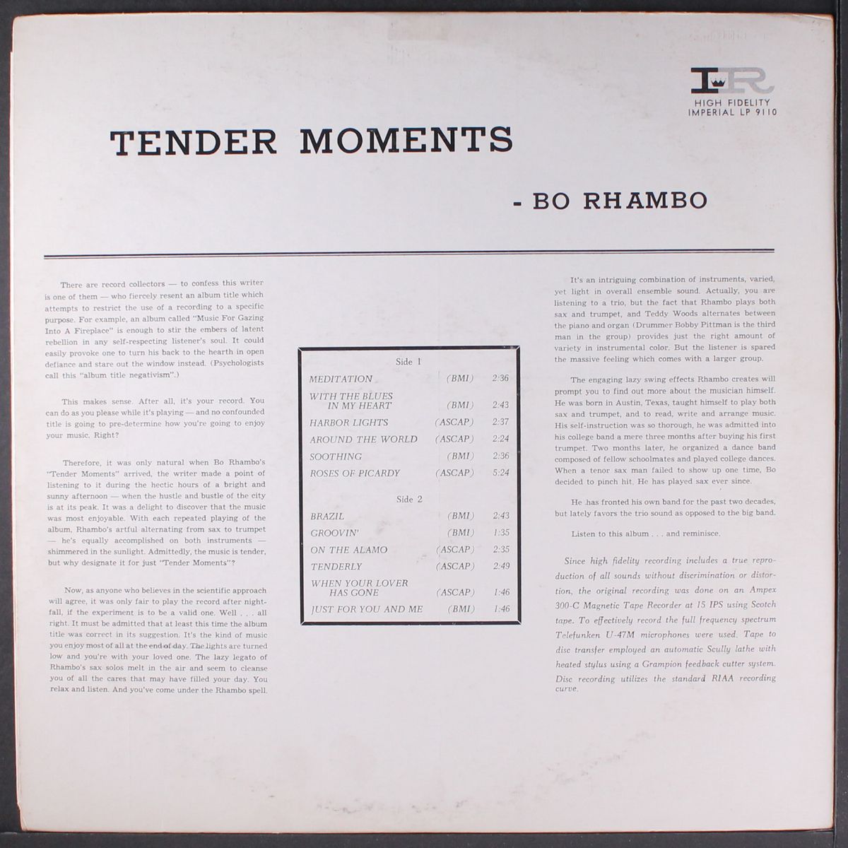 tender moments by BO RHAMBO