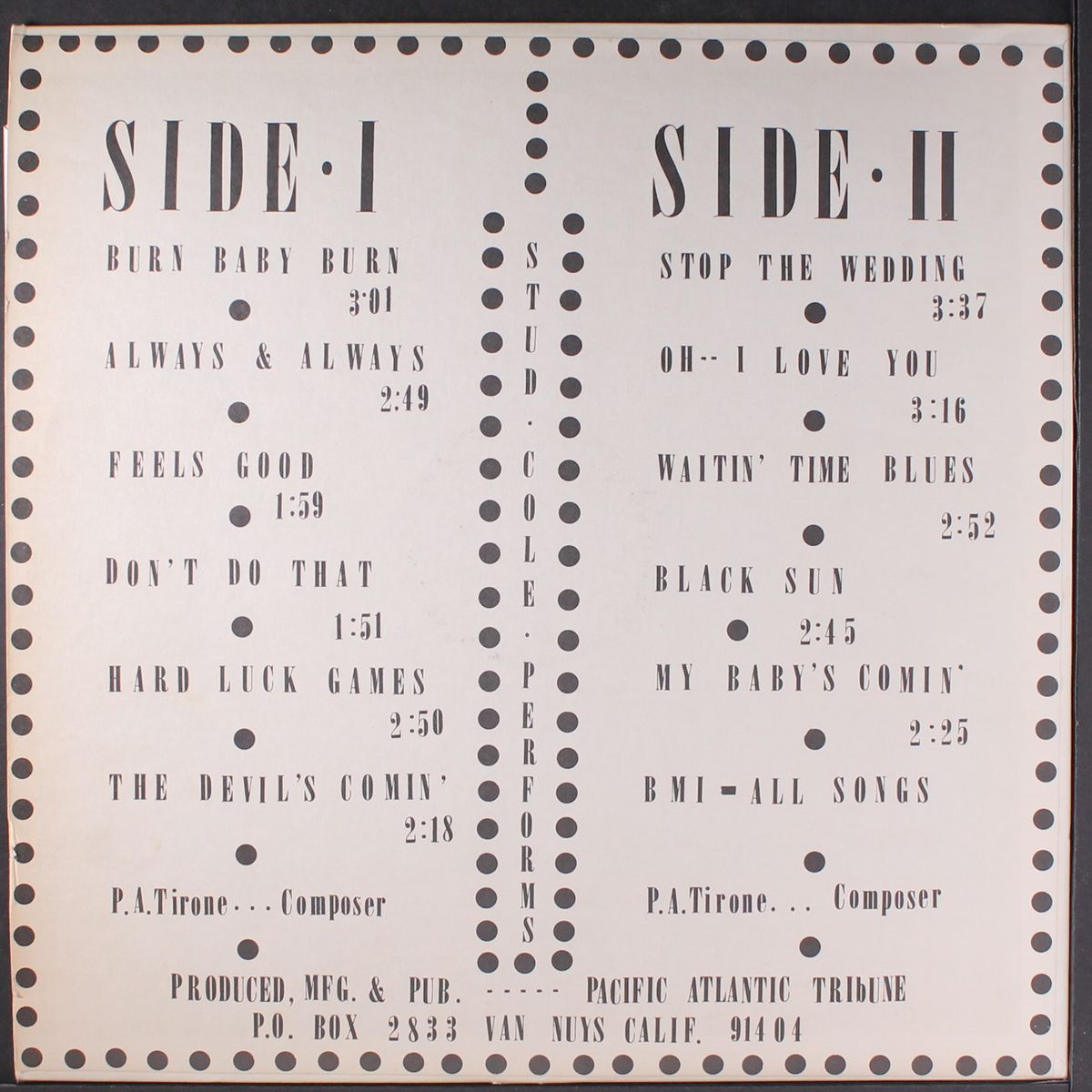 stud cole by STUD COLE