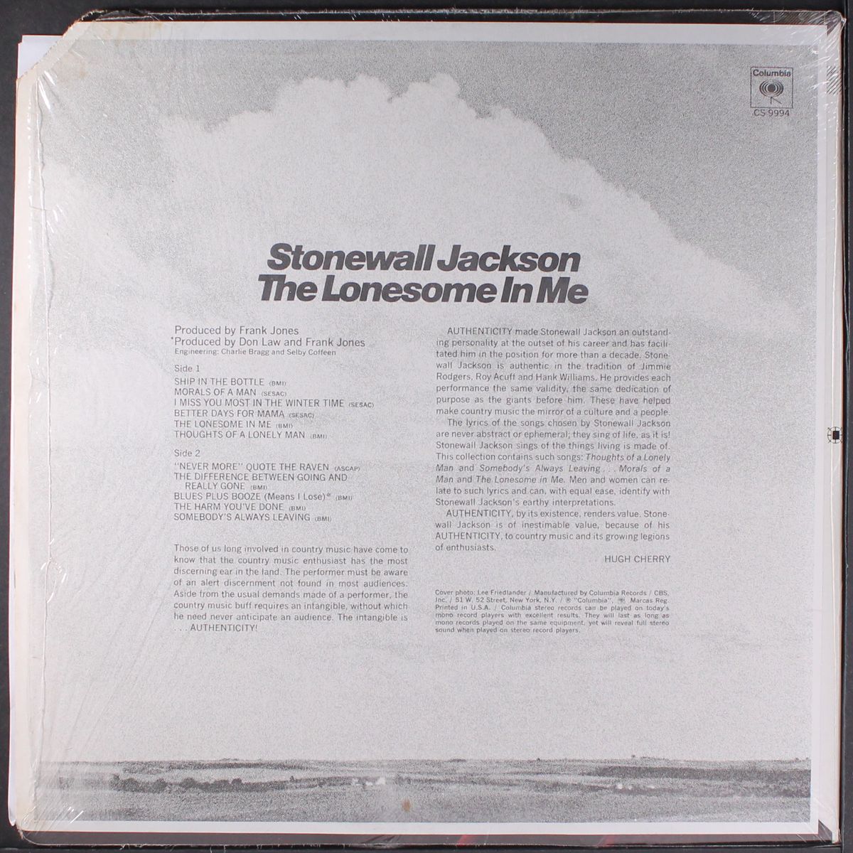 the lonesome in me by STONEWALL JACKSON