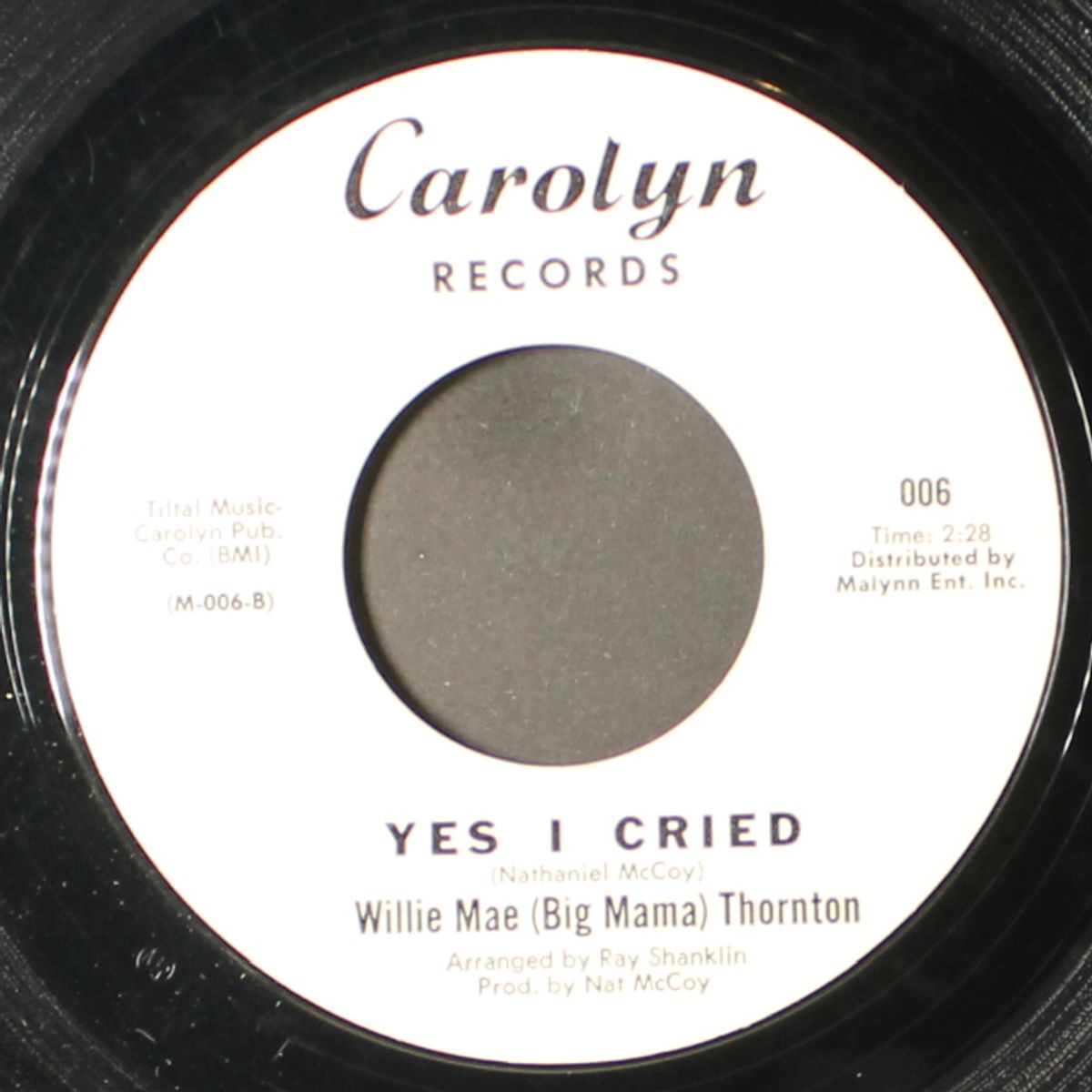 yes i cried / mercy by WILLIE MAE THORNTON