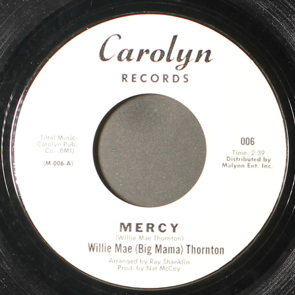 yes i cried / mercy by WILLIE MAE THORNTON